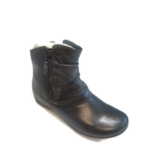Josef Seibel Faye 05 Naly 24 Ankle Boot Bootie Womens 6-6.5 EU 37 Leather Gray - Picture 1 of 8